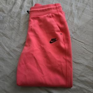 Nike tech pants coral pink kids large